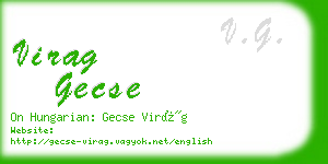 virag gecse business card